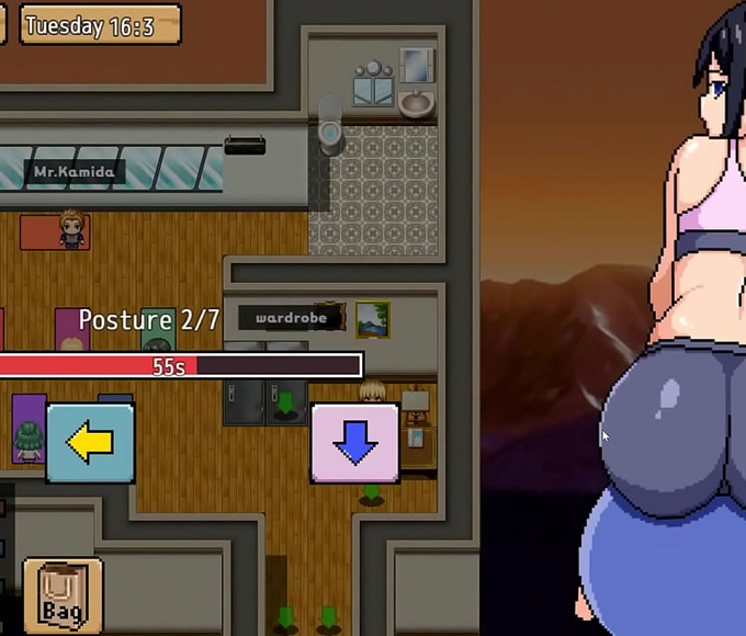 Savor The Luscious Yoga Teacher In 'Life Pressure' Hentai Game!