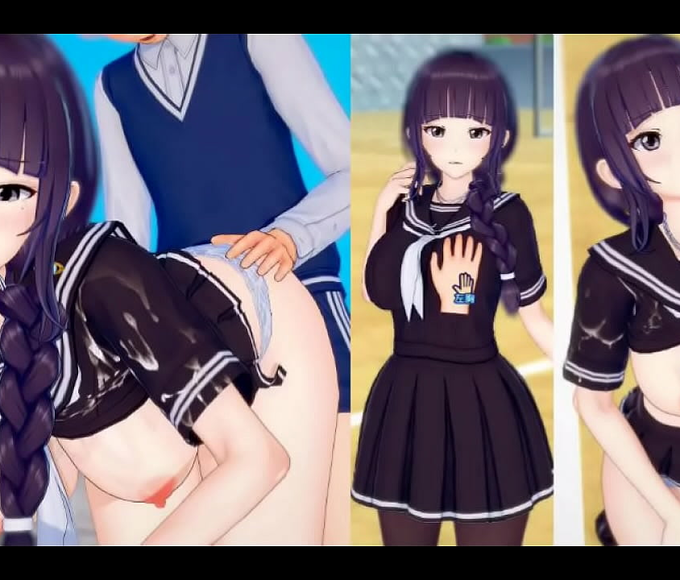 Feast Your Eyes On This 3DCG ErogEKOIKATSU With Luscious JK Futaba And Her Big Tits